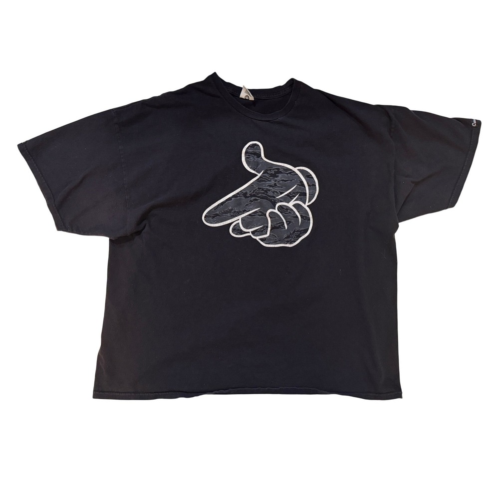 Vintage Crooks & Castles Graphic Tee Men 3XL Black Y2K Streetwear Skater Hip Hop